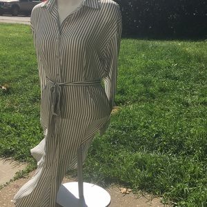 Long button down blouse